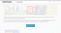 Desktop Screenshot of codedgames.com